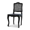 Ein schwarzer Stuhl im Louis XV-Stil aus Nussbaum - Moinat - Stühle