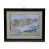 A series of lithographs by Samuel Fuchs - Moinat - Painting - Landscape