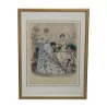 A pair of “illustrated fashion” prints - Moinat - Painting - Miscellaneous