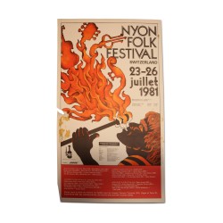 Lot d affiches Paléo (81,83,85,86,87,90)