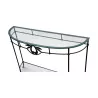 A vintage wrought iron console. Italy - Moinat - Consoles, Side tables, Sofa tables