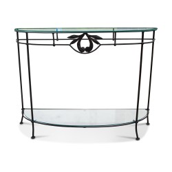 A vintage wrought iron console. Italy