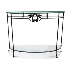 A vintage wrought iron console. Italy