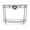 A vintage wrought iron console. Italy - Moinat - Consoles, Side tables, Sofa tables