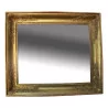Mirror with grooved frame in gilded wood Empire around 1840 with a … - Moinat - Mirrors