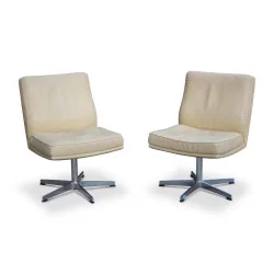 Pair of rare model rotating chairs