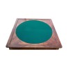 Charles X game table in walnut and turn base (France) towards … - Moinat - Bridge tables, Changer tables