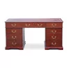 Regency English flat desk with double-sided mahogany and … - Moinat - Desks