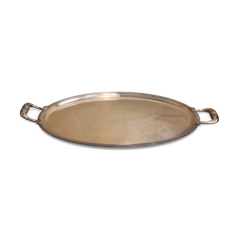 Tablett aus versilbertem Kupfer „Christofle“. Frankreich. - Moinat - Silber Tablett aus versilbertem Kupfer „Christofle“. Frankreich. - Moinat - Silber