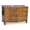 Louis XV chest of drawers with 3 drawers and wooden top. Vaud, Switzerland. - Moinat - Chests of drawers, Commodes, Chifonnier, Chest of 7 drawers