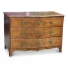 Commode Louis XV avec 3 tiroirs et dessus bois. Vaud, Suisse. - Moinat - Commodes, Chiffonniers, Semainiers