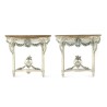 Pair of Louis XVI period consoles - Moinat - Consoles, Side tables, Sofa tables