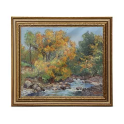 Painting of an autumn landscape signed N. GILIAND (not …