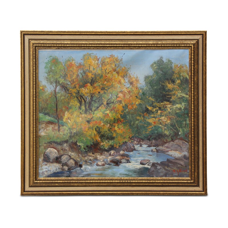 Gemälde einer Herbstlandschaft signiert N. GILIAND (nicht … - Moinat - Gemälden - Landschaften Gemälde einer Herbstlandschaft signiert N. GILIAND (nicht … - Moinat - Gemälden - Landschaften