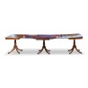 Table en acajou avec rallonges. - Moinat - Tables de salle à manger