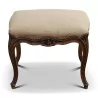 Louis XV footstool, in carved beech and covered with fabric... - Moinat - Stools, Benches, Pouffes