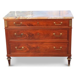 Commode Louis XVI Directoire en acajou sur chêne, avec pieds …