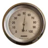 “RÜEGER” wall-mounted hygrometer with chrome-plated brass bezel. … - Moinat - Decorating accessories