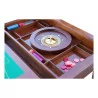 Large walnut games table - Moinat - Bridge tables, Changer tables