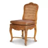 Un lot de douze chaises Louis XV régence en hêtre - Moinat - Chaises