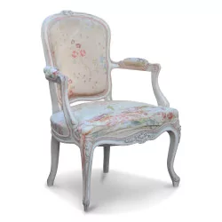 路易十五 (Louis XV) 敞篷扶手椅，采用精美的手工雕刻木料……