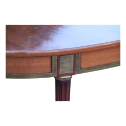 Table ovale Louis XVI en acajou