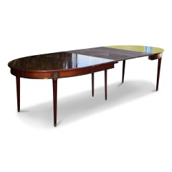 Table ovale Louis XVI en acajou