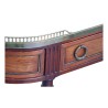 Pair of Louis XV half-moon sideboards in mahogany, marble top... - Moinat - Consoles, Side tables, Sofa tables