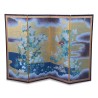 Paravent à 4 volets “Kakemo” décor floral et or. Japon. - Moinat - Paravents