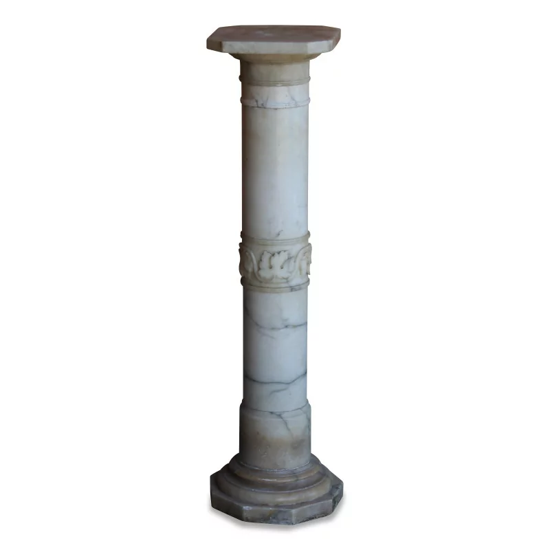 Säule aus Brèche de Larrare-Marmor. Italien, Ende 19., Anfang … - Moinat - Säulen, Torcheren, Mohrenfiguren