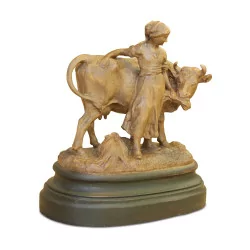 Brienzer Skulptur «Die Kuh und die Bäuerin»