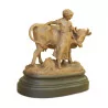 布里恩茨雕塑“奶牛和农夫的妻子” - Moinat - 装饰配件