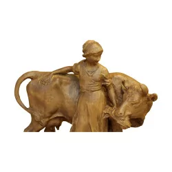 布里恩茨雕塑“奶牛和农夫的妻子”