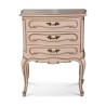 Pair of Louis XV nightstands painted pink and gold, one with 3 … - Moinat - End tables, Bouillotte tables, Bedside tables, Pedestal tables