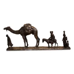 Orientalist-Bronze signiert Eugène Leon L’hoëst