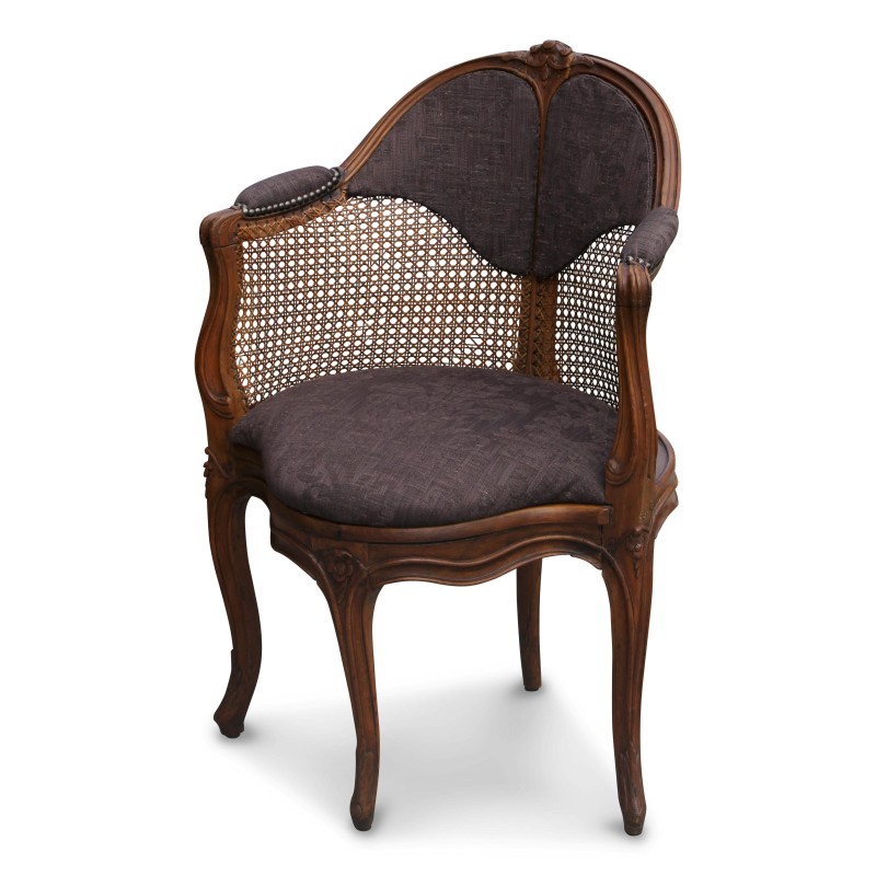 Chaise de bureau canné Louis XV - Moinat - Fauteuils Chaise de bureau canné Louis XV - Moinat - Fauteuils