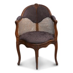 Chaise de bureau canné Louis XV