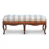 Regency style bench in carved beech with its cushion … - Moinat - Stools, Benches, Pouffes