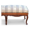Regency style bench in carved beech with its cushion … - Moinat - Stools, Benches, Pouffes