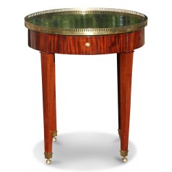 Table bouillotte Louis XVI Directoire en acajou avec galerie …