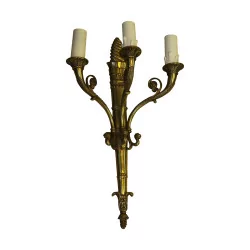Directoire wall lamp in gilded bronze.