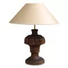 old oak foot lamp - Moinat - Table lamps