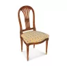 Un lot de 7 chaises Louis XVI en noyer. - Moinat - Chaises