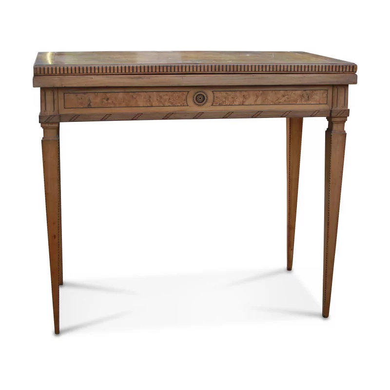 “Biedermeier” games table inlaid in fruitwood … - Moinat - Bridge tables, Changer tables