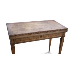Spieltisch „Biedermeier“ mit Obstholzeinlagen …