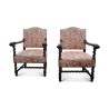 Louis XIII oak armchairs - Moinat - Armchairs