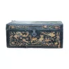 “Chinese” trunk in black leather paper and wood probably … - Moinat - Boxes, Urns, Vases