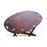 Mahogany Butler`s Tray Table with X-shaped Legs … - Moinat - Serving tables