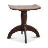 Piano stool beech shaped seat 1930-1940. - Moinat - Stools, Benches, Pouffes