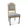 Louis XVI „Charm“-Stuhl aus vergoldetem Holz (Skulptur fehlt). - Moinat - Stühle